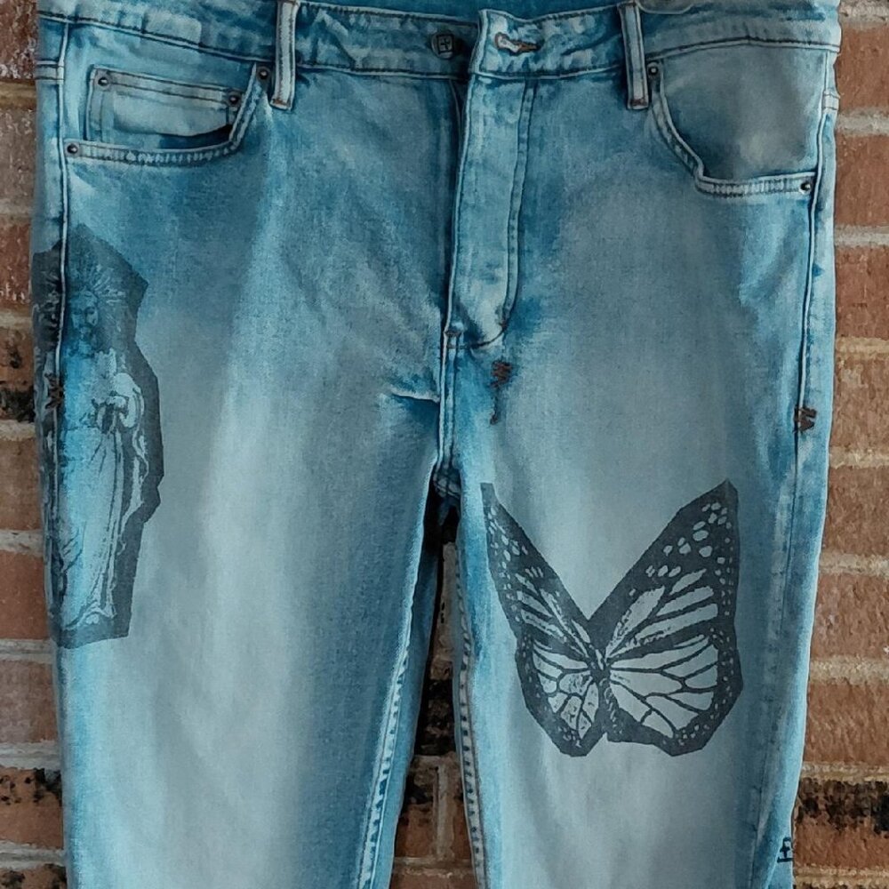 NWOT Ksubi Chitchi Kut Nimbus Button Front Jeans - image 1